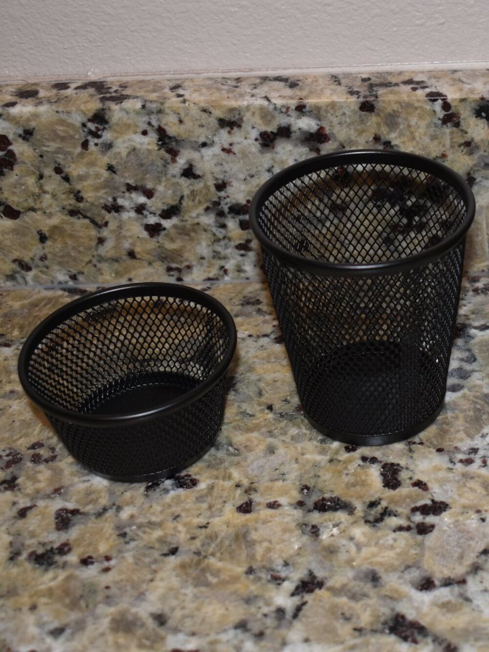 Set of (3) Metal Mesh Desk Organizers - Brand New